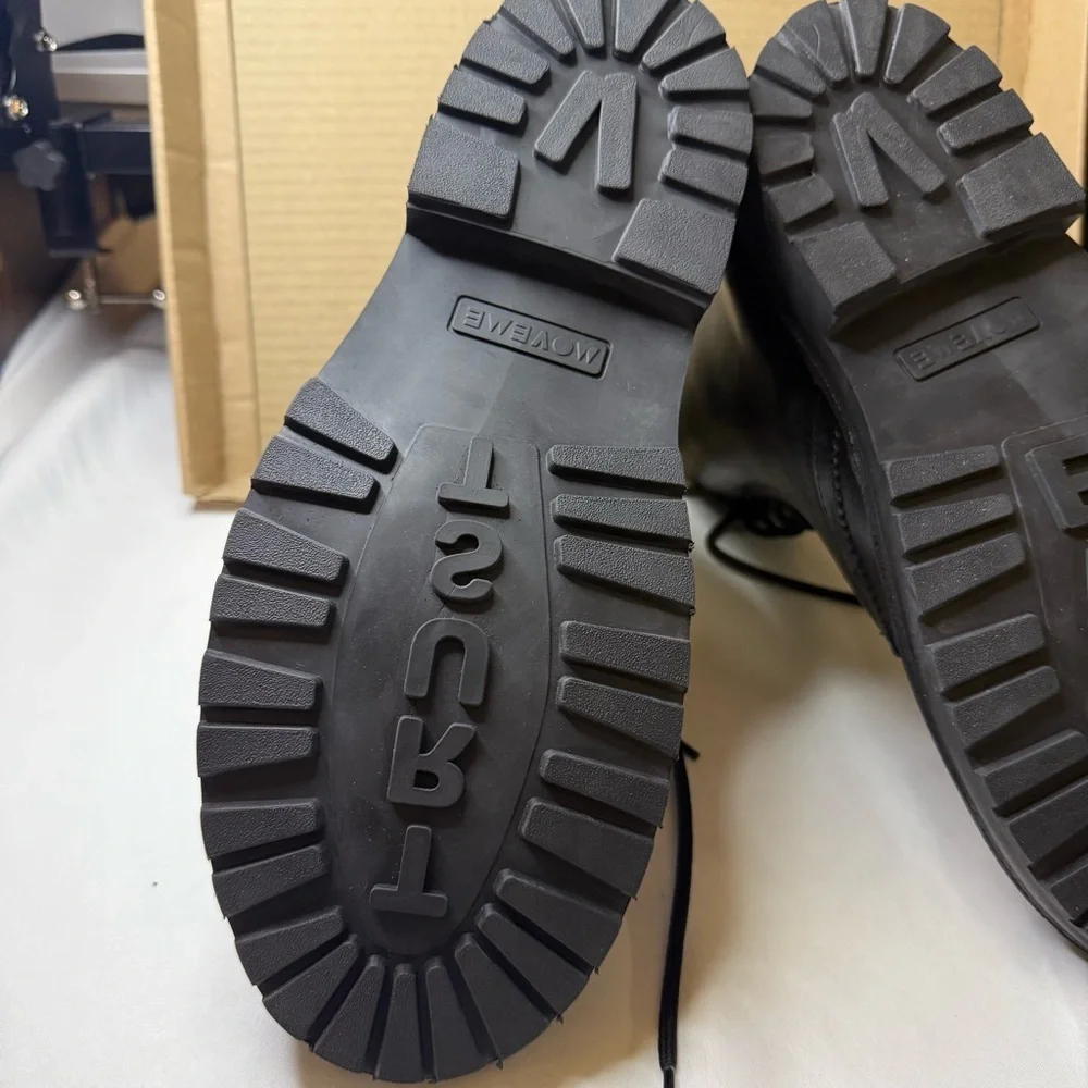 VELDSKOEN Move Me Ranger Boot Black Leather Black Sole Men’s 7 Women’s 9 EU 40 - Picture 7 of 16